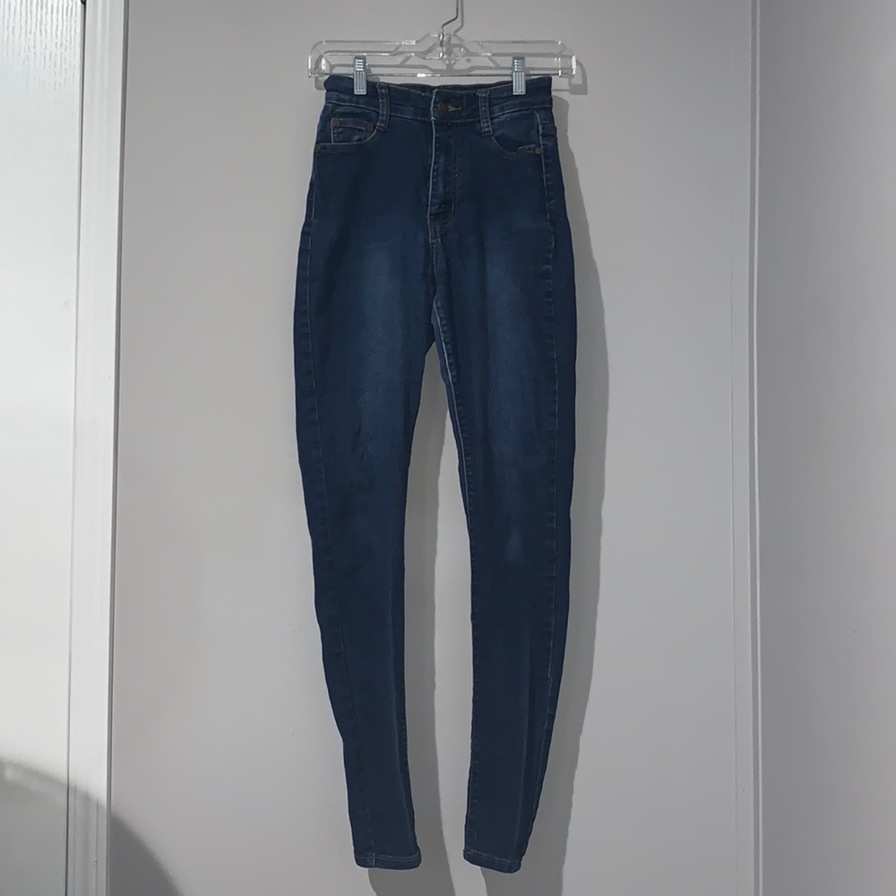 Fashion Nova Supernatural High Rise Jeans - Dark Wash